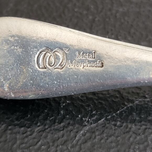 Two Metal Morphosis Baby Spoons Choo Choo and 123 with One Box - Picture 7 of 10